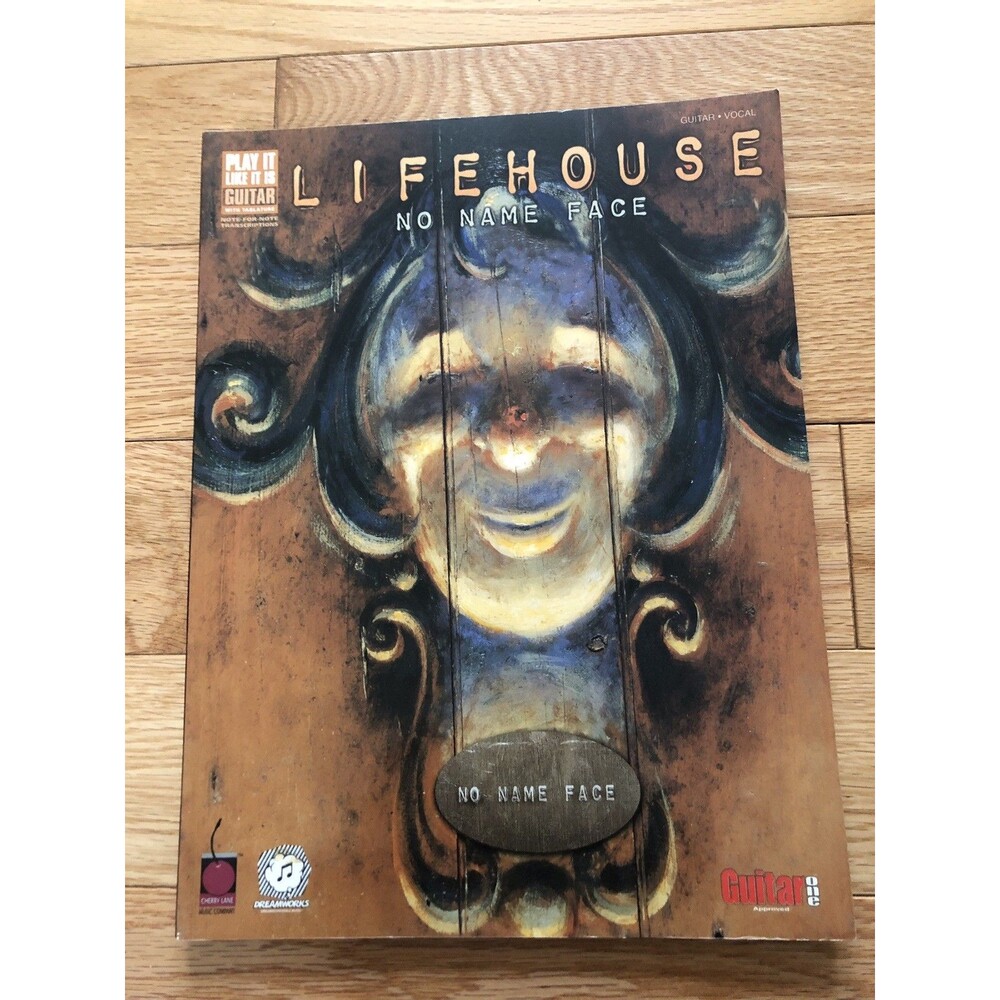 Lifehouse No Name Face Guitar/Vocal Song Book Cherry Lane‎ Music Company
